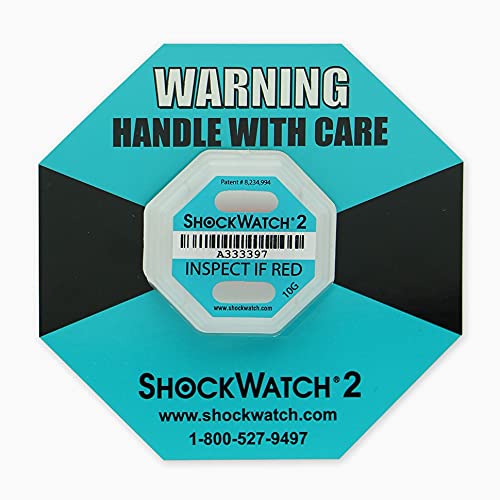 Aufprallindikatoren Shockwatch 2-10G (Turquoise) - 10 Stück Packen. von CONSERVATIS