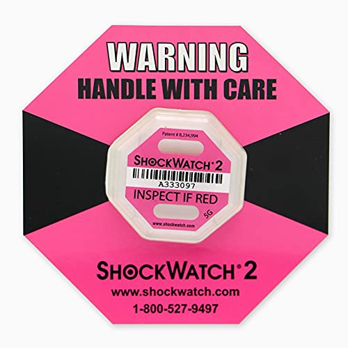 Aufprallindikatoren Shockwatch 2 · 5G (Pink) - 10 Stück Packen. von CONSERVATIS