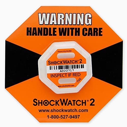 Aufprallindikatoren Shockwatch 2 · 75G (Orange) - 10 Stück Packen. von CONSERVATIS