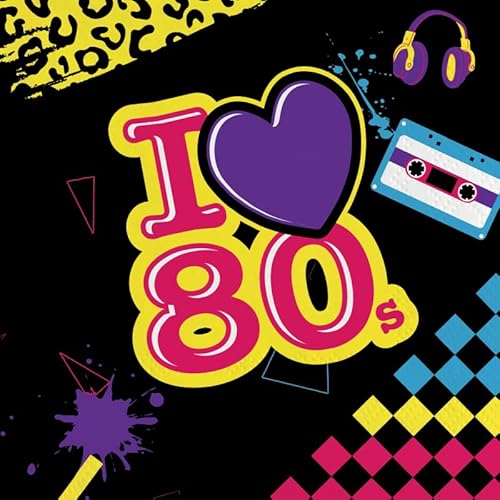 CONVER PARTY, 80er Jahre, Papierservietten, Partyartikel, Partys, Feiern und Kindergeburtstage, 20 Stück, 33 cm CONVER PARTY, 80er Jahre, Papierservietten, Partyartikel, Partys, Feiern und Kindergeburtstage, 20 Stück, 33 cm von CONVER PARTY