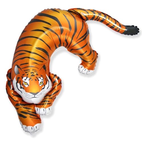 CONVER PARTY, Ballons, Tigerballon, Geburtstagsballons für Mottopartys, Tigerparty, Dschungel und jede Feier, geeignet für Helium und Luft, 108 x 75 cm, 1 Ballon CONVER PARTY, Ballons, Tigerballon, Geburtstagsballons für Mottopartys, Tigerparty, Dschungel und jede Feier, geeignet für Helium und Luft, 108 x 75 cm, 1 Ballon von CONVER PARTY