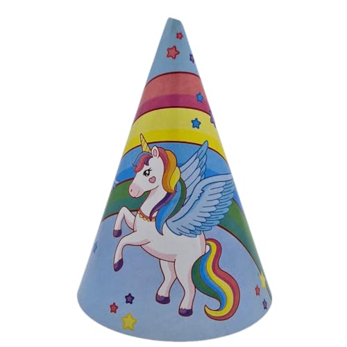 CONVER PARTY, UNICORN MAGIC, Papphüte, Kindergeburtstag Dekoration, Mützen für Geburtstagsfeier, 6 Stück CONVER PARTY, UNICORN MAGIC, Papphüte, Kindergeburtstag Dekoration, Mützen für Geburtstagsfeier, 6 Stück von CONVER PARTY