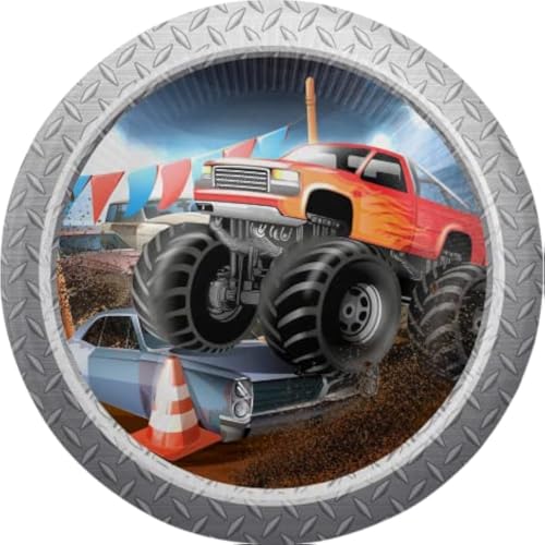 CONVER PARTY - MONSTER TRUCK RALLY - Einwegteller für Kinderparty von Monster Truck - Dekorationsartikel für Mottopartys - 8 Teller - 23 cm CONVER PARTY - MONSTER TRUCK RALLY - Einwegteller für Kinderparty von Monster Truck - Dekorationsartikel für Mottopartys - 8 Teller - 23 cm von CONVER PARTY