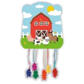 CONVER PARTY Piñata Farm Animals - Partyartikel - Kinderpartys, Geburtstage und Feiern - Dekoration 33 x 28 cm von CONVER PARTY