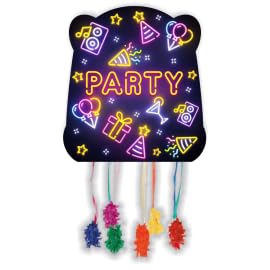 CONVER PARTY - Pinata Glow Party - Partyartikel - Kinderfeste, Geburtstage und Feiern - Dekoration 30 cm von CONVER PARTY