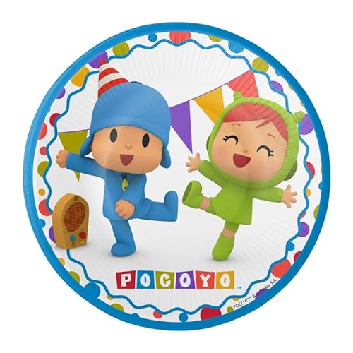 CONVER PARTY - Pocoyo & Nina - Einwegteller für Kinderparty von Pocoyo - Dekorationsartikel für Themenpartys - 8 Teller - 18 cm von CONVER PARTY