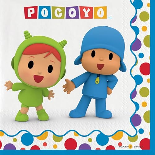 CONVER PARTY - Pocoyo & Nina Servietten - Papierservietten - Partyartikel - Kinderpartys, Feiern und Geburtstage - 16 Stück - 33 cm CONVER PARTY - Pocoyo & Nina Servietten - Papierservietten - Partyartikel - Kinderpartys, Feiern und Geburtstage - 16 Stück - 33 cm von CONVER PARTY