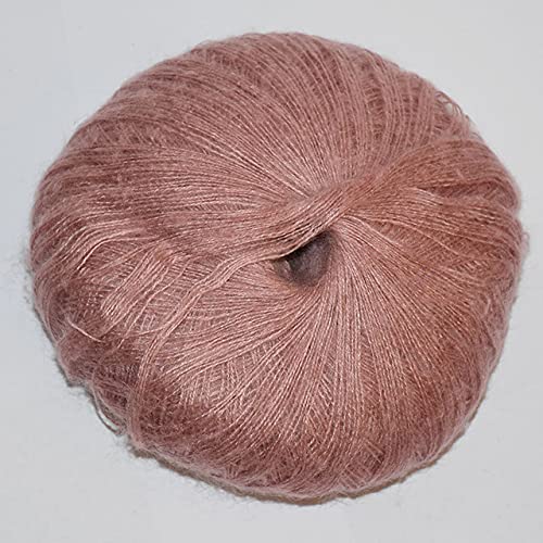 250 g/Lot, 5 Knäuel, superdünnes, weiches Mohair-Garn, Angora-Kaschmir-Garn für Handstricken, Weben, Häkelgarn, weicher Schal von CONVOW