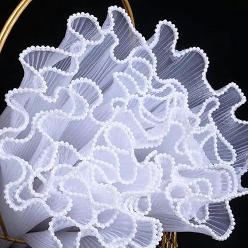 4,5 M x 28 CM Perle Plissee Wellenförmige Mesh Geschenkpapier DIY Blumenstrauß Blumen Säumen Garn Hochzeit Geburtstag Party liefert Home Dekoration 4,5 M x 28 CM Perle Plissee Wellenförmige Mesh Geschenkpapier DIY Blumenstrauß Blumen Säumen Garn Hochzeit Geburtstag Party liefert Home Dekoration von CONVOW