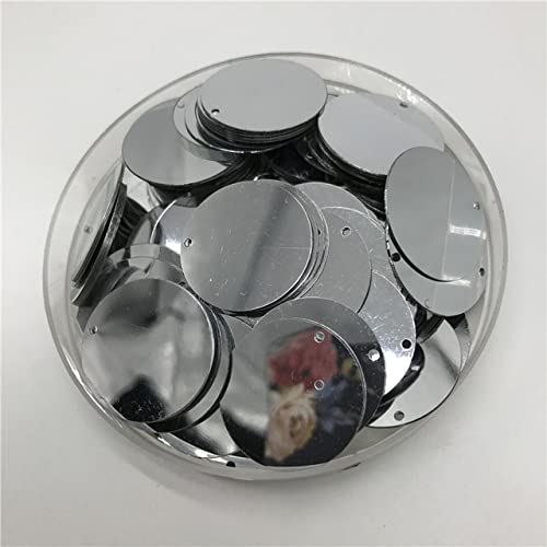 CONVOW 200 Stück 30 mm Bunte große Pailletten mit 1 seitlichen Löchern, PVC, flach, rund, lose Pailletten, Pailletten, Nähen, Basteln, DIY, Scrapbooking, Anhänger CONVOW 200 Stück 30 mm Bunte große Pailletten mit 1 seitlichen Löchern, PVC, flach, rund, lose Pailletten, Pailletten, Nähen, Basteln, DIY, Scrapbooking, Anhänger von CONVOW