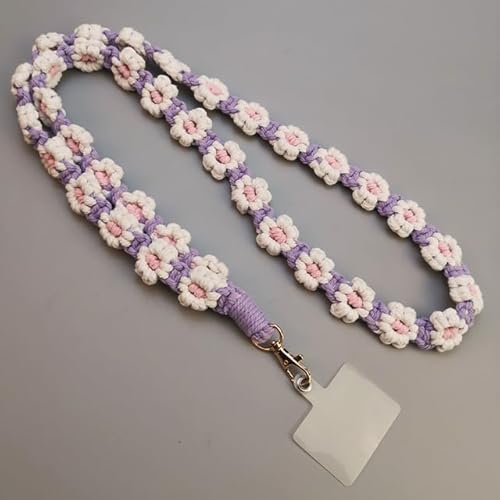 CONVOW Handy-Hängeseil, universelles Handy-Hängeseil, langes diagonales Seil, Anti-Verlust, kleine Gänseblümchen-Blumen-Hängekette CONVOW Handy-Hängeseil, universelles Handy-Hängeseil, langes diagonales Seil, Anti-Verlust, kleine Gänseblümchen-Blumen-Hängekette von CONVOW