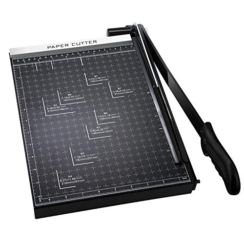 COOCHEER Papierschneider Profi Fotoschneider Hebelschneider Papierschneidemaschine Schneidegerät Schrottmaschineider, für Foto, Papier, Pappe, A4, Schwarz COOCHEER Papierschneider Profi Fotoschneider Hebelschneider Papierschneidemaschine Schneidegerät Schrottmaschineider, für Foto, Papier, Pappe, A4, Schwarz von COOCHEER