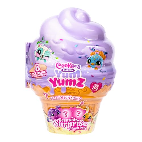 Cookez Makery Yum Yumz Sammelverpackung, riesige Eiswaffel mit Platz für 36 Yum Yumz, enthält 6 exklusive Plüschtiere, Stickerbogen zum Dekorieren, perfekt zum Spielen, Präsentieren und Verstauen Cookez Makery Yum Yumz Sammelverpackung, riesige Eiswaffel mit Platz für 36 Yum Yumz, enthält 6 exklusive Plüschtiere, Stickerbogen zum Dekorieren, perfekt zum Spielen, Präsentieren und Verstauen von COOKEEZ MAKERY