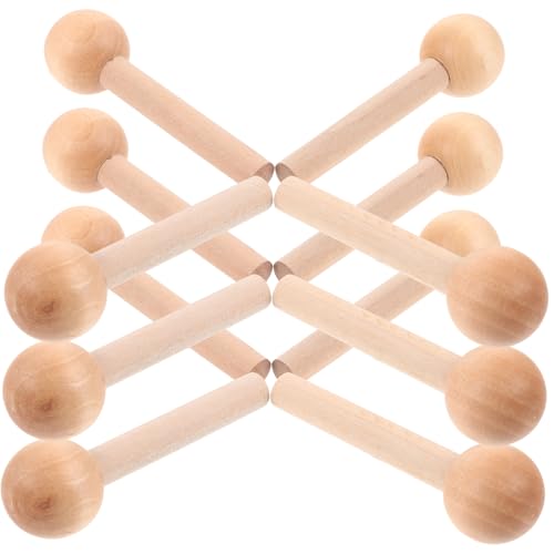COOLHIYA 10 Stück Teiliges Holzstäbe mit Kugelkopf Glatte Oberfläche Langlebige Buche Zubehör für Pegboard Wandorganizer für Diy Bastelprojekte und Holzarbeiten COOLHIYA 10 Stück Teiliges Holzstäbe mit Kugelkopf Glatte Oberfläche Langlebige Buche Zubehör für Pegboard Wandorganizer für Diy Bastelprojekte und Holzarbeiten von COOLHIYA