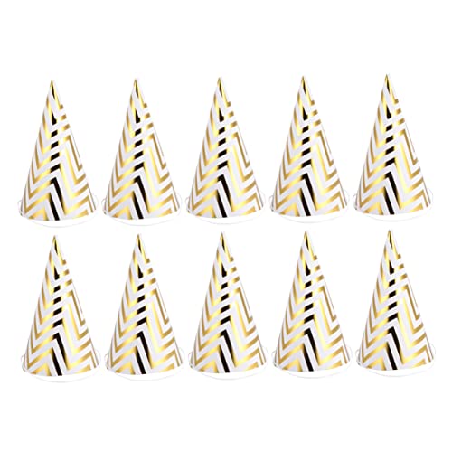 COOLHIYA 10St Kronendekor Partyhüte Geburtstagsparty-Kappe party mitgebsel kinder kinderparty mitgebsel slice Geburtstagsmützen für Kinder Geburtstagsparty-Hüte Dreieck Hut schmücken von COOLHIYA