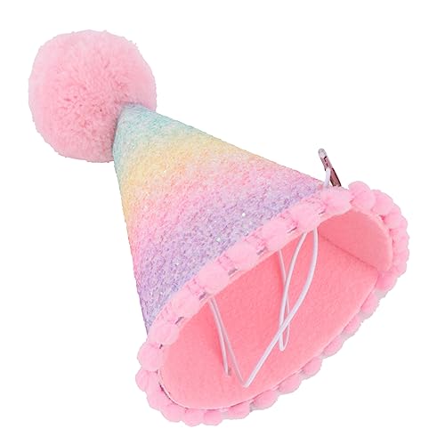 COOLHIYA Kinderhüte 1Stk Geburtstagshut Kegelhüte für Geburtstagsfeiern Tiara für Mädchen Kappen Stirnband alles zum geburtstag hut kindermütze selber machen Blitz konische Kappe von COOLHIYA