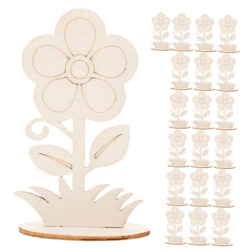 COOLHIYA 20 Stck. Teiliges Unvollendete Holzblumen Glatte Oberfläche Blanke Diy Holzblumen zum Bemalen und Dekorieren von Wohnung Büro Party und Bastelprojekten Sichere und Bruchfeste COOLHIYA 20 Stck. Teiliges Unvollendete Holzblumen Glatte Oberfläche Blanke Diy Holzblumen zum Bemalen und Dekorieren von Wohnung Büro Party und Bastelprojekten Sichere und Bruchfeste von COOLHIYA