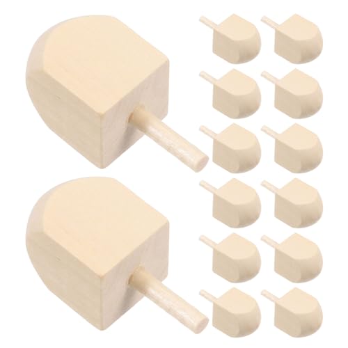 COOLHIYA 20 Stück unlackierte Holzdreidel: Chanukka-Dreidel, unbemalt, Bastelbedarf für Kinder, traditionelle Kreisel-Dekorationen, 4,1 x 1,8 x 1,8 cm COOLHIYA 20 Stück unlackierte Holzdreidel: Chanukka-Dreidel, unbemalt, Bastelbedarf für Kinder, traditionelle Kreisel-Dekorationen, 4,1 x 1,8 x 1,8 cm von COOLHIYA