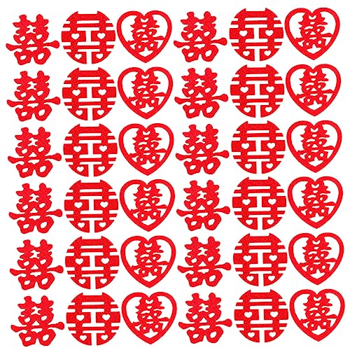 COOLHIYA 270 Stück Chinesisches Hochzeitskonfetti Xi Wort Tischdeko für Traditionelle Feierlichkeiten für Hochzeitsdekorationen und Festliche Anlässe COOLHIYA 270 Stück Chinesisches Hochzeitskonfetti Xi Wort Tischdeko für Traditionelle Feierlichkeiten für Hochzeitsdekorationen und Festliche Anlässe von COOLHIYA