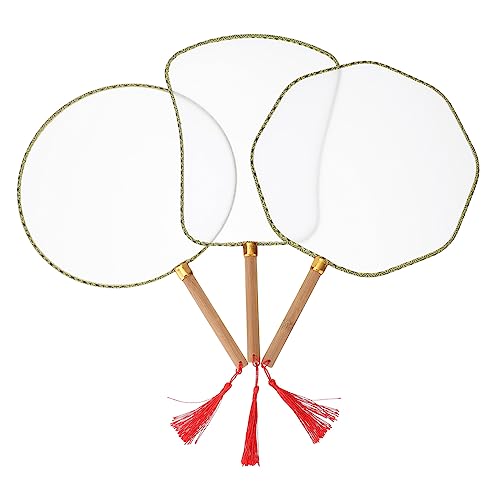 COOLHIYA 3 Stück Teiliges Diy Malset Rundfächer Holzgriff Blanko zum Bemalen Bastelset für Malzubehör und Dekorative Graffiti Fächer Zufällige Farbe COOLHIYA 3 Stück Teiliges Diy Malset Rundfächer Holzgriff Blanko zum Bemalen Bastelset für Malzubehör und Dekorative Graffiti Fächer Zufällige Farbe von COOLHIYA