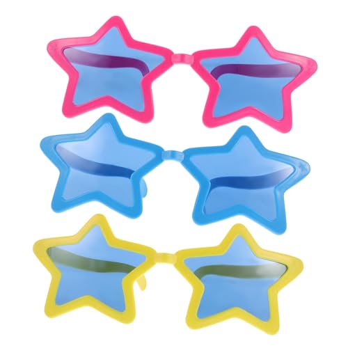COOLHIYA 3 Stück Teiliges Hawaii Partybrille Große Sternform Spaßbrille Tropisches Sommer Photo Booth Accessoire für Strand Geburtstagsfeier COOLHIYA 3 Stück Teiliges Hawaii Partybrille Große Sternform Spaßbrille Tropisches Sommer Photo Booth Accessoire für Strand Geburtstagsfeier von COOLHIYA