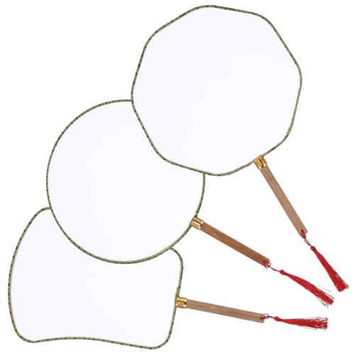 COOLHIYA 3 Stück Teiliges Malfächer Leichter Stabiler Blanko Handfächer zum Selbstgestalten für Diy Malerei Party Giveaways und Kreative Bastelprojekte COOLHIYA 3 Stück Teiliges Malfächer Leichter Stabiler Blanko Handfächer zum Selbstgestalten für Diy Malerei Party Giveaways und Kreative Bastelprojekte von COOLHIYA