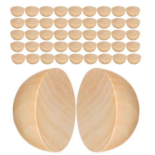 COOLHIYA 300 Stück halbe Holzkugeln, Perlen, Basteln, 25 mm, unbehandeltes Holz, kleine, halb gespaltene Kugeln für DIY, dekorative Projekte für Kinder und Erwachsene, Heim- und Schuldekoration COOLHIYA 300 Stück halbe Holzkugeln, Perlen, Basteln, 25 mm, unbehandeltes Holz, kleine, halb gespaltene Kugeln für DIY, dekorative Projekte für Kinder und Erwachsene, Heim- und Schuldekoration von COOLHIYA
