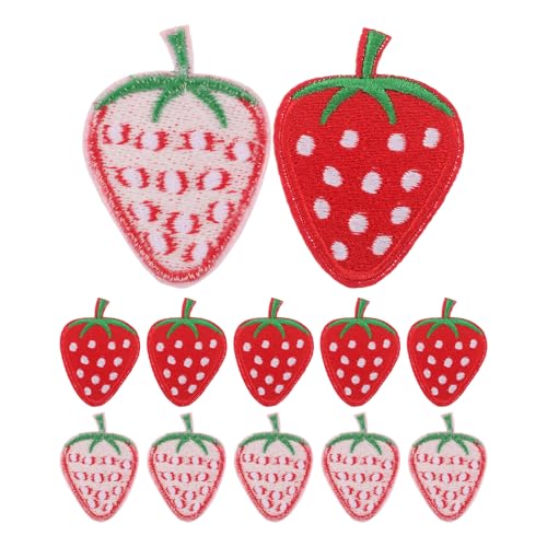 COOLHIYA 40 Stück Rote Erdbeer-Stickerei-Aufnäher: Aufbügel-Obst-Applikation für Kleidung, Jeans – Erdbeer-Applikationen, DIY-Kleidungstasche, Näh-Aufnäher COOLHIYA 40 Stück Rote Erdbeer-Stickerei-Aufnäher: Aufbügel-Obst-Applikation für Kleidung, Jeans – Erdbeer-Applikationen, DIY-Kleidungstasche, Näh-Aufnäher von COOLHIYA