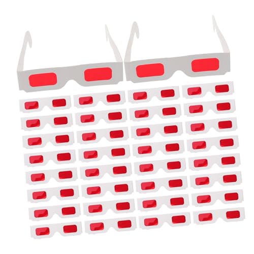 COOLHIYA 50 Stück Rote Brillen für Leichte und Bequeme Partybrillen mit Buntes Design für Valentinstag Geburtstagsfeiern Heimkino und Klassenzimmer Belohnungen COOLHIYA 50 Stück Rote Brillen für Leichte und Bequeme Partybrillen mit Buntes Design für Valentinstag Geburtstagsfeiern Heimkino und Klassenzimmer Belohnungen von COOLHIYA