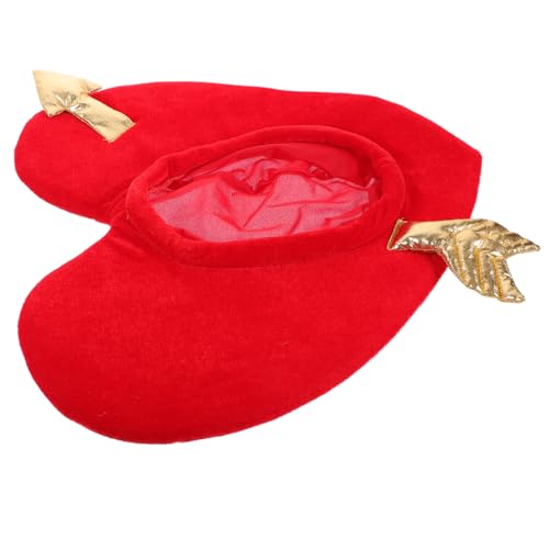 COOLHIYA Amorhut geschmeidige Plüschmütze Tiara valentinstag dekor Haarschmuck entzückender Hut kreativer Hut einzigartig Absicherungskappe Partyhut Requisiten Liebhaber von COOLHIYA