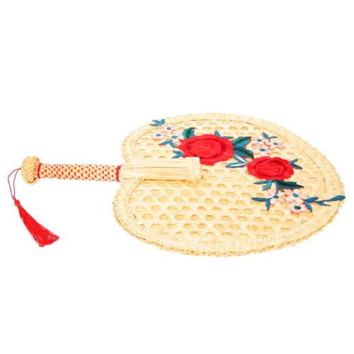 COOLHIYA Handgefertigter Handgehaltener Bambusfächer Vintage Stil Natürlicher Tragbarer Sommerfächer für Hochzeit Party und Outdoor Handgewebter Chinesischer Stil Dekorativer Kühlventilator COOLHIYA Handgefertigter Handgehaltener Bambusfächer Vintage Stil Natürlicher Tragbarer Sommerfächer für Hochzeit Party und Outdoor Handgewebter Chinesischer Stil Dekorativer Kühlventilator von COOLHIYA