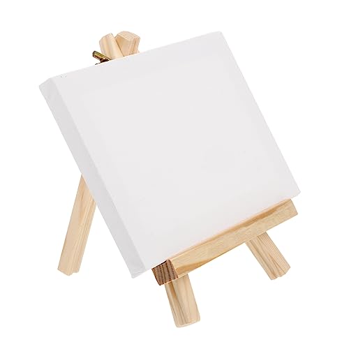 COOLHIYA Mini Holzstaffelei Faltbare Tischstaffelei Holz für Künstler zum Ausstellen von Gemälden und Bildern Leicht und Tragbar für Hochzeiten und Partys von COOLHIYA