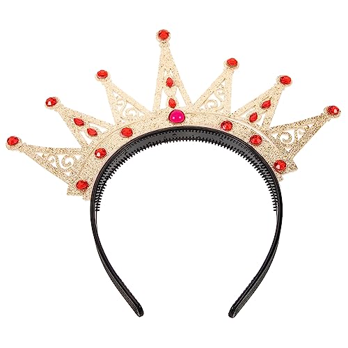 COOLHIYA Prinzessinnenparty Geburtstagskronen Für Mädchen Prinzessinnenkronen Für Kleine Mädchen Prinzessin Dekor Blumenstecker Stirnband Mit Paillettenkrone Plastik Jahrgang von COOLHIYA