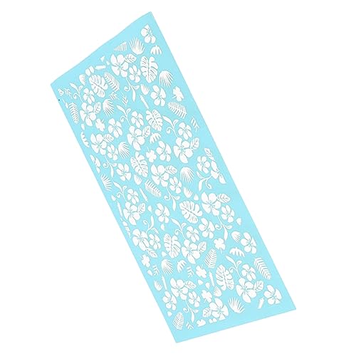 COOLHIYA Tondruckvorlage Schablone Für Handwerk Modelliermasse Siebdruck Kunst Schablonen Seide Stempel Ton Wiederverwendbare Tonschablone Wiederverwendbare Schablone Polyester von COOLHIYA