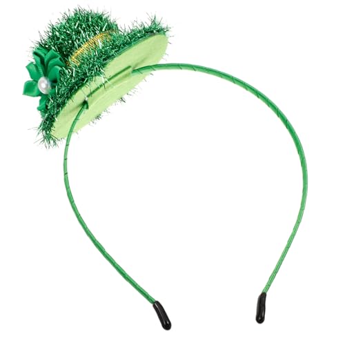 COOLHIYA irisches Stirnband st. Patricks Day Haarband st. Patricks Haarreifen haarschmuck Klammer Mini-Blumenstrauß dekorativer festlicher Kopfschmuck Patricks Day Dekor bilden von COOLHIYA