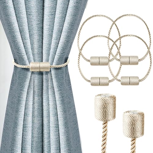 Vorhang Tiebacks Clips, Starke magnetische Krawatte Band Home Office Dekorative Weben Krawatte Rückseiten für Halter Haken Clip für Home Outdoor Schlafzimmer Büro Vorhang Tiebacks Clips, Starke magnetische Krawatte Band Home Office Dekorative Weben Krawatte Rückseiten für Halter Haken Clip für Home Outdoor Schlafzimmer Büro von COONE