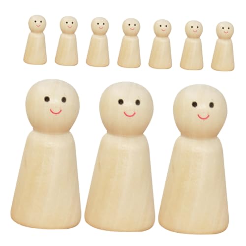 10 Stück Diy Holz Peg Puppen zum Bemalen für Unlackierte Figuren für Bastelprojekte Dekoration und Aktivitäten für Partys und Heimdekoration 10 Stück Diy Holz Peg Puppen zum Bemalen für Unlackierte Figuren für Bastelprojekte Dekoration und Aktivitäten für Partys und Heimdekoration von COOPHYA