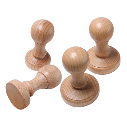 4 Stück Teiliges Holzstempelgriff für Lehrer Vielseitige Holzstempelhalter für Diy Projekte Robuste und Langlebige Stempelgriffe für Kreative Anwendungen Klassenzimmern Zuhause und von COOPHYA
