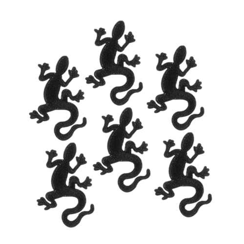 6 Stück Gecko Stickerei Applikationen für Kleidung Dekorative Flicken für Jacken Hüte Taschen Vielseitige Diy Beschichtungen ohne Kleber Langlebig von COOPHYA