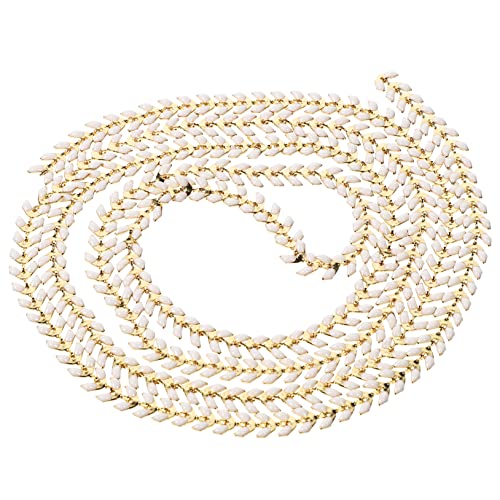 COOPHYA 1 Rolle Färbige Kupferblattkette für Diy Schmuckherstellung Robuste und Langlebige Gliederkette für Armbänder und Haarschmuck für Bastelprojekte COOPHYA 1 Rolle Färbige Kupferblattkette für Diy Schmuckherstellung Robuste und Langlebige Gliederkette für Armbänder und Haarschmuck für Bastelprojekte von COOPHYA