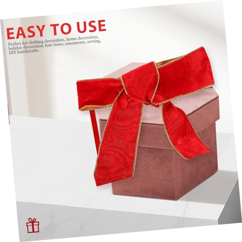 COOPHYA 1 Rolle Rotes Samtband Wickelbänder für Geschenkverpackung DIY Dekoration Leicht Zuschneidbar für Weihnachten Hochzeiten und Kreative Bastelarbeiten COOPHYA 1 Rolle Rotes Samtband Wickelbänder für Geschenkverpackung DIY Dekoration Leicht Zuschneidbar für Weihnachten Hochzeiten und Kreative Bastelarbeiten von COOPHYA