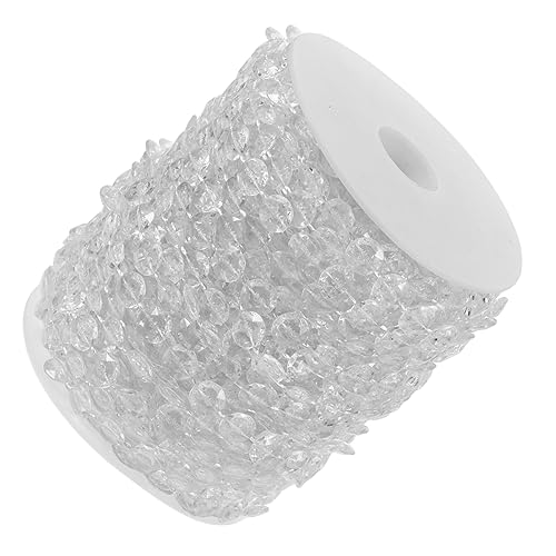 COOPHYA 1 Rolle Transparent Beaded Fringe Trim Diy Vorhang Dekoration für Heimtextilien Vielseitig für Vorhänge Kissen und Handwerksprojekte von COOPHYA