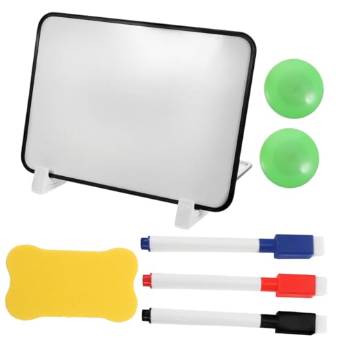 COOPHYA 1 Satz Doppelseitiges Magnetisches Whiteboard Abwischbares Schreib und Zeichenbrett für Büro und Zuhause und Praktisch Zufällige für Marker und Radierer Zufällige von COOPHYA