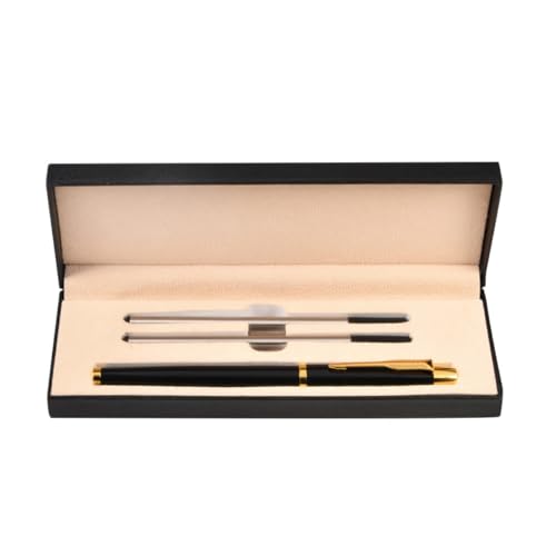 COOPHYA 1 Satz Metallic Signierstift für Büro und Business Events Eleganter Geschenkartikel für Konferenzen und Präsentationen Hochwertigem Kugelschreiber Schwarz von COOPHYA