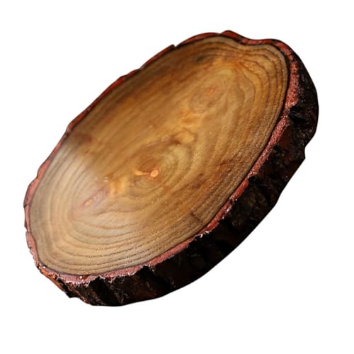 COOPHYA 1 Stück Runder Holzuntersetzer Natürliche Holzscheibe Rutschfest Hitzebeständig Vielseitig Einsetzbar Kaffeetassenmatte oder Tischdeko für Zuhause Büro von COOPHYA