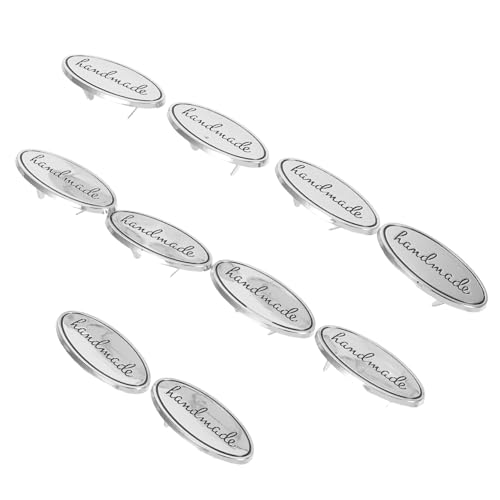 COOPHYA 10 Stück Ovale Metalletiketten Metallanhänger Zum Beschriften Häkeletiketten Handgefertigte Etiketten Zum Nähen Handgefertigte Metalletiketten Anhänger Handgefertigte COOPHYA 10 Stück Ovale Metalletiketten Metallanhänger Zum Beschriften Häkeletiketten Handgefertigte Etiketten Zum Nähen Handgefertigte Metalletiketten Anhänger Handgefertigte von COOPHYA