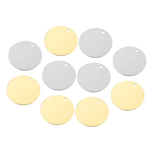 COOPHYA 10 Stück Runde, Blanke Erkennungsmarken, Anhänger Für Welpen Und Kätzchen, Namensschilder, Stanzrohlinge, Gravur, Schlüsselanhänger, Anhänger Für Heimwerker, 25 Mm COOPHYA 10 Stück Runde, Blanke Erkennungsmarken, Anhänger Für Welpen Und Kätzchen, Namensschilder, Stanzrohlinge, Gravur, Schlüsselanhänger, Anhänger Für Heimwerker, 25 Mm von COOPHYA