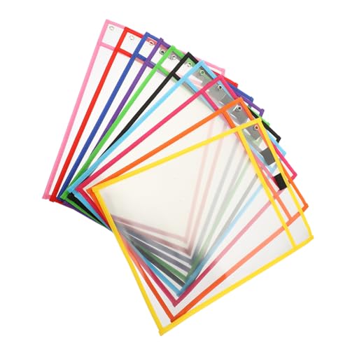 COOPHYA 10 Stück Teiliges Durchsichtige Dry Erase Taschen Wiederverwendbare Schreibschutzfolie für Schüler Blattschutz Langlebig Transparent Vielseitig für Büro Schule Zuhause COOPHYA 10 Stück Teiliges Durchsichtige Dry Erase Taschen Wiederverwendbare Schreibschutzfolie für Schüler Blattschutz Langlebig Transparent Vielseitig für Büro Schule Zuhause von COOPHYA