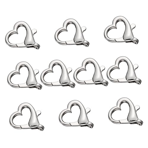 COOPHYA 10 Stück Teiliges Metallschnallen Herzform für Taschen und Koffer Leicht und Langlebig für Diy Projekte und Kreative Bastelarbeiten COOPHYA 10 Stück Teiliges Metallschnallen Herzform für Taschen und Koffer Leicht und Langlebig für Diy Projekte und Kreative Bastelarbeiten von COOPHYA