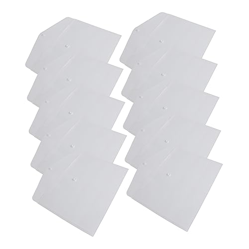 COOPHYA 10 Stück Transparent Dokumentenaufbewahrungstaschen Aktenordner für Büro und Schule Leicht mit Druckknopf für Wichtige Unterlagen COOPHYA 10 Stück Transparent Dokumentenaufbewahrungstaschen Aktenordner für Büro und Schule Leicht mit Druckknopf für Wichtige Unterlagen von COOPHYA